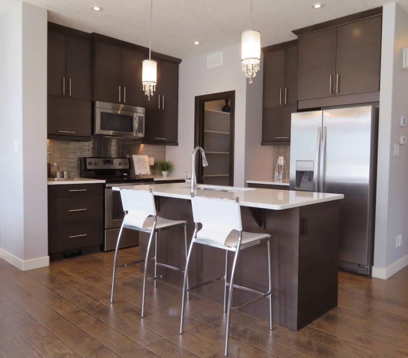 Kitchen in brown tones